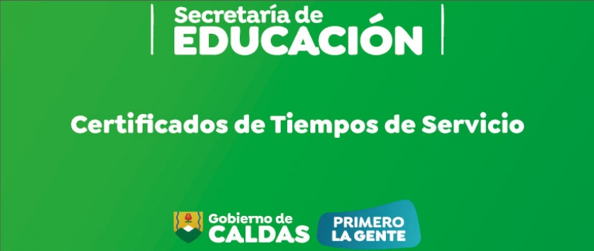 Certificados de Tiempos de Servicio 18/04/2022