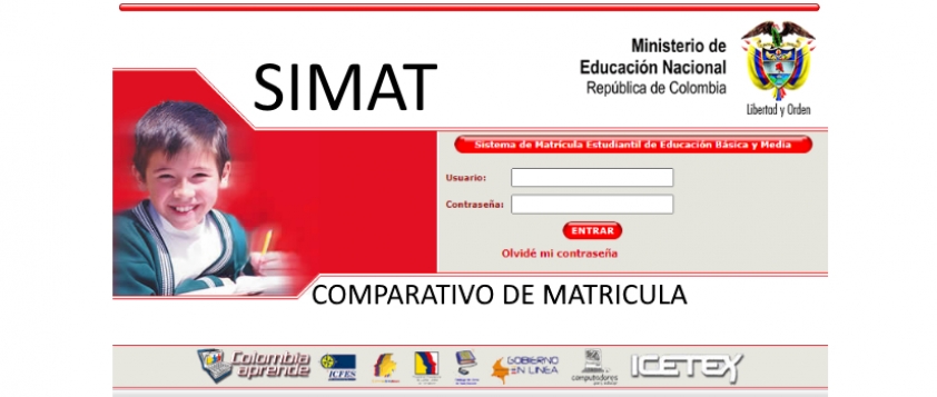 Sexto comparativo de matricula 2023